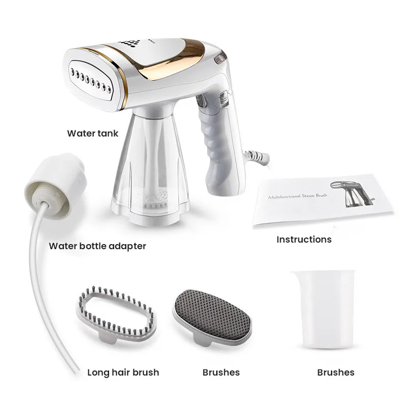 Dampfglätter für Kleidung, 250 ml Hand-Dampfglätter mit Keramik-Bügelbrett, Dampfbügeleisen zum Entfernen von Falten in Kleidungsstücken und Stoffen_voghion.com