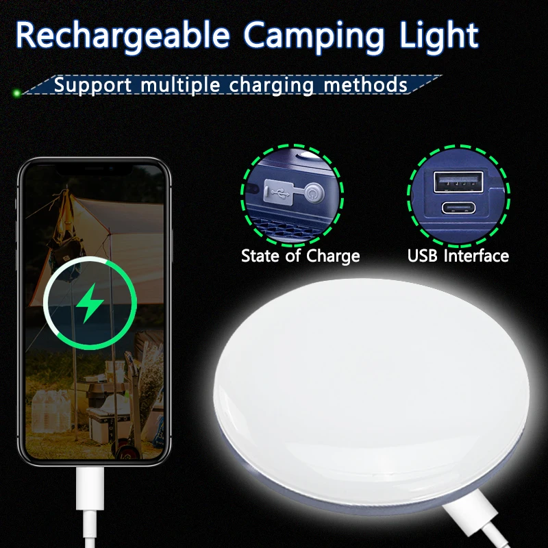 Rechargeable Tent Lantern Portable Emergency Night Market Light Outdoor Camping Bulb Lamp Flashlight Home LED portable lanterns camping light camping lamp portable flashlight camping lantern emergency lights portable torch