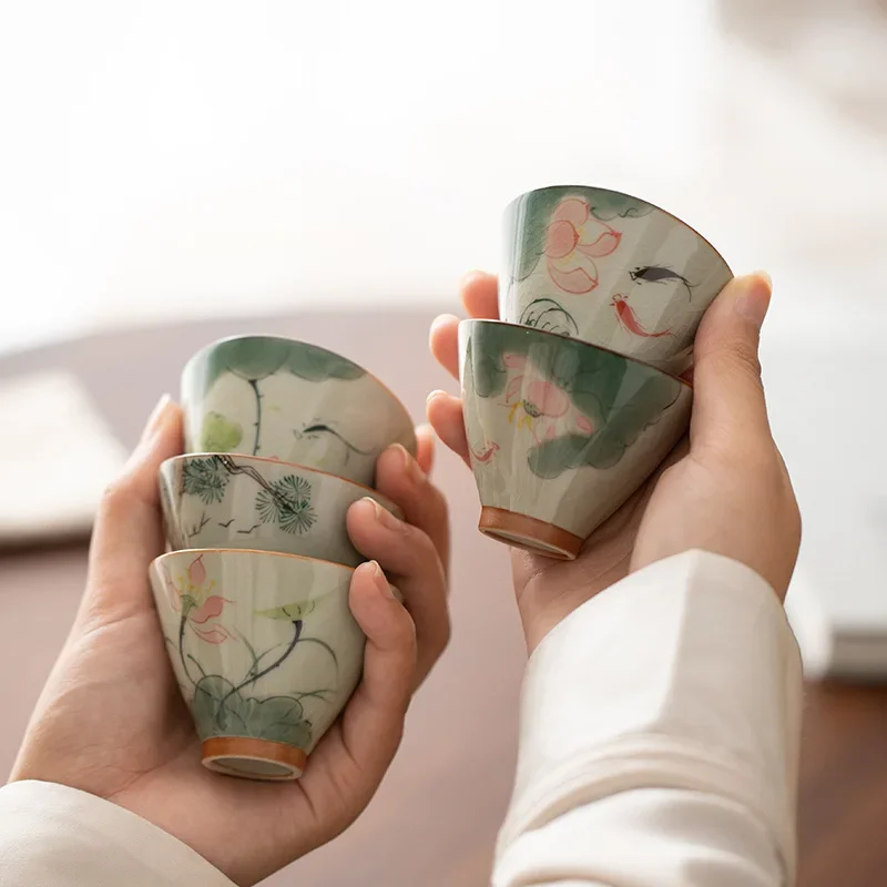 Handmade Ceramic Tea Cup Set - طقم فنجان شاي سيرام...