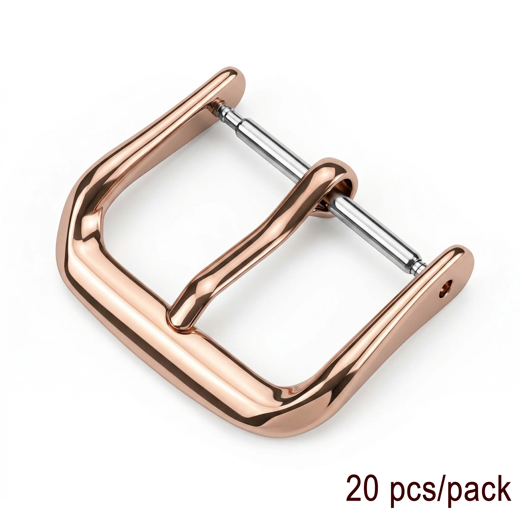 Premium Metal Watch Buckle Set - Silver, Gold & Black - Pack of 20