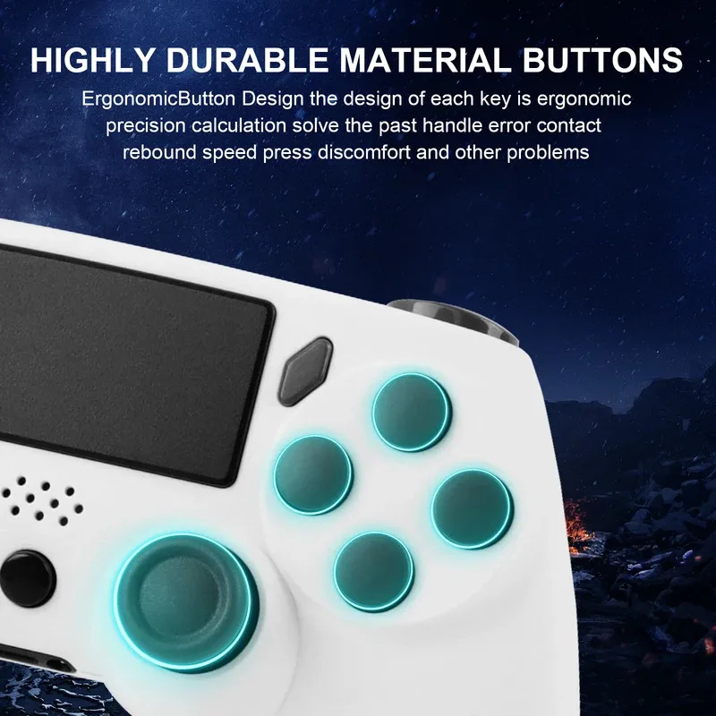 2026 NEW HOT Wireless Gamepad With 6-axis Gyroscope PC Joystick touchpad Dual Vibration For PS5 PS4 PC Multi-function Controller