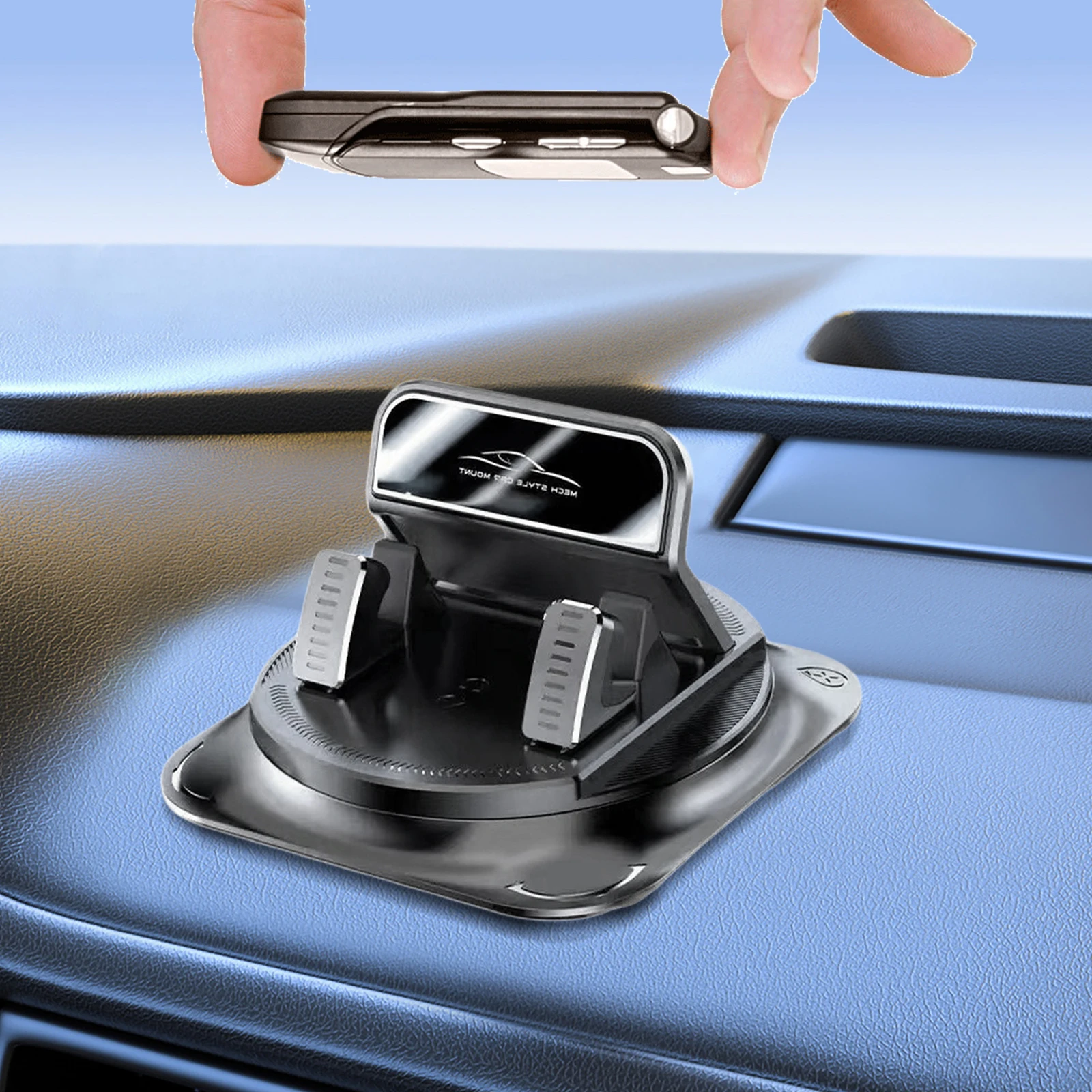 Universal Dashboard Cell Phone Stand with Enhanced Stability for Cars, SUVs, and Trucks