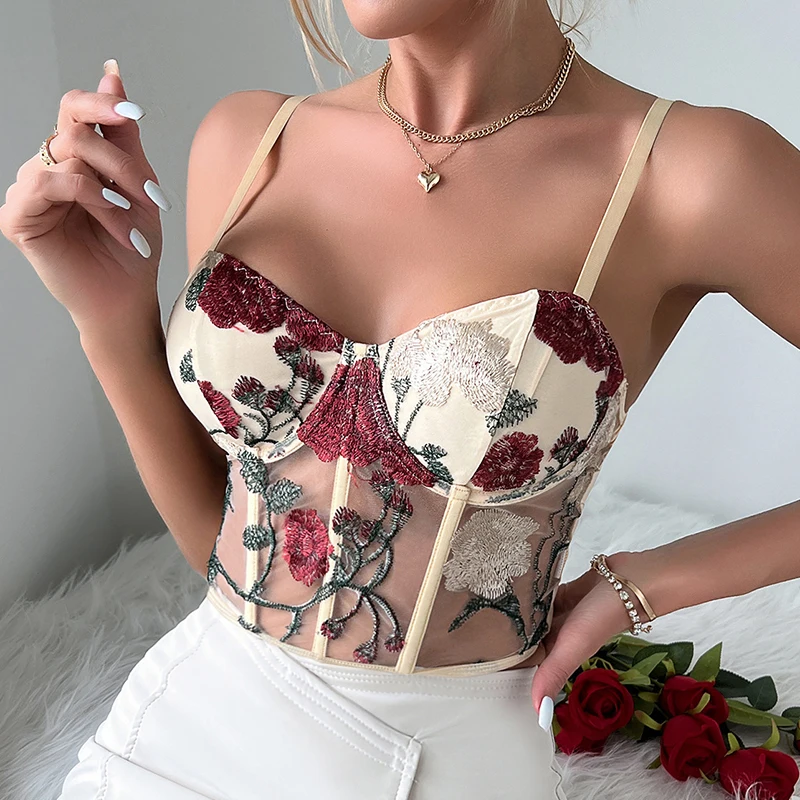 

Sexy Shaper Bra Women's Embroidery Bralette Adjustable Shoulder Strap Lace Push Up Bra Ultra-thin Underbust Corselet Lingerie