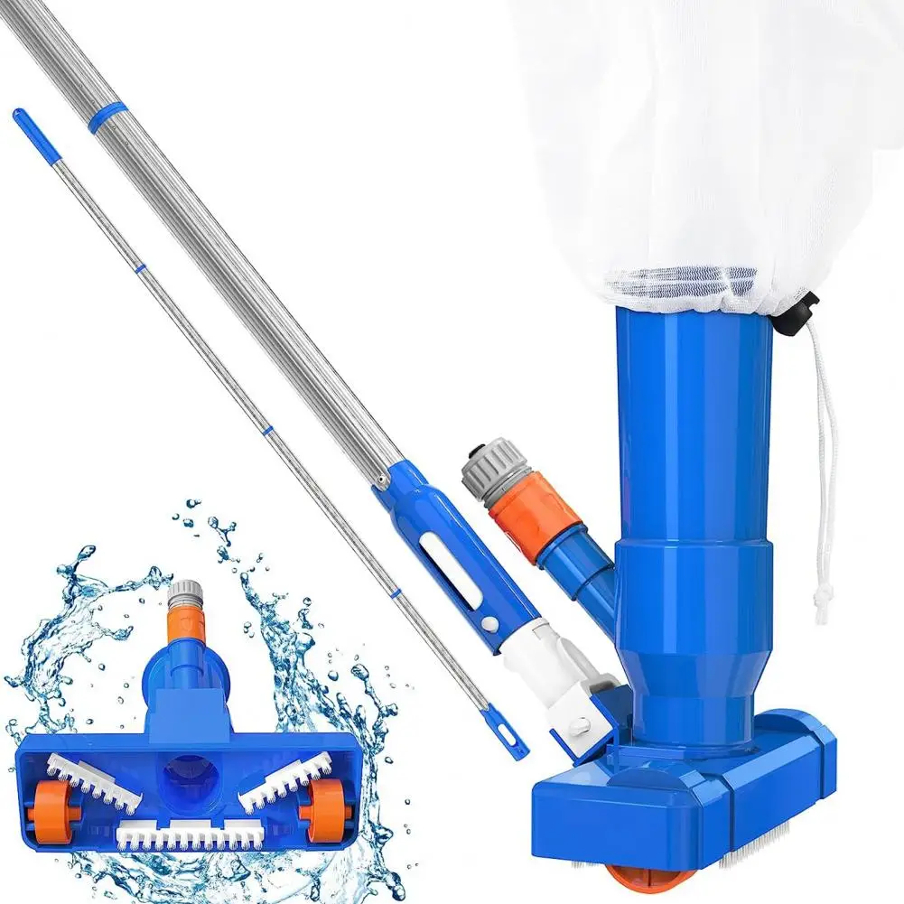 Automatic Swimming Pool Vacuum Cleaner Soil And Garbage Cleaning Tool Portable Fountain Pool Vacuum Cleaner Brush With Handle swimming pool cleaning kit vacuum cleaner