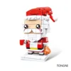 2020 Single 1pcs Christmas Santa Claus Elk Snowman Tree Model Building Blocks Model Gift Toys for Children Xmas 4