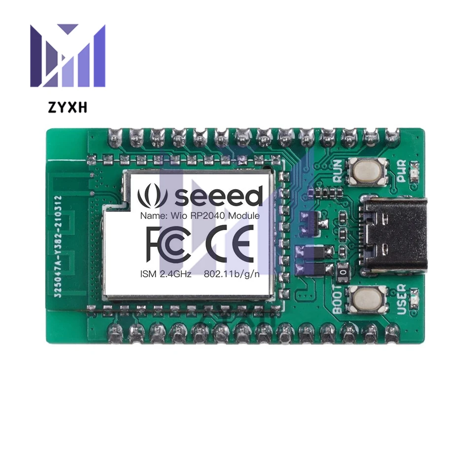 

Seeed Wio RP2040 WiFi Development Dual-core Board 2MB Flash 133MHZ ESP8285 With Thonny Editor For Raspberry Pi Pico