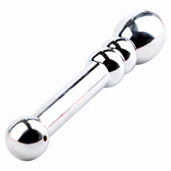 Long Stainless Steel Anal Plug Metal Double Head Dildo G Spot Wand Anal Butt Plug Prostate Massager Vaginal Stimulation Sex Toys 5