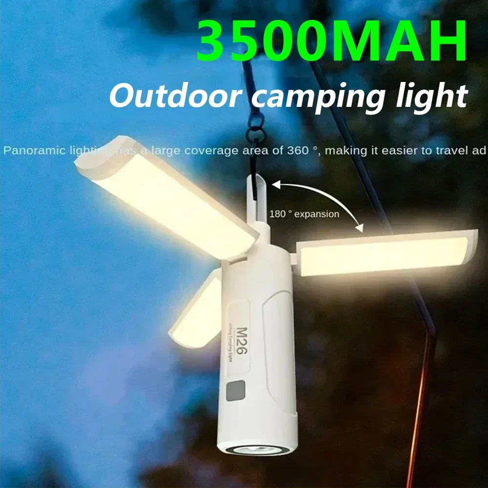 3500mAh Rechargeable Tent Light Portable Camping Lantern