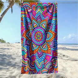Vibrant Bohemian Beach Towel - Super Absorbent, Quick - Drying, Lightweight, and Sand - Free Microfiber Towel - 70x140cm (MULTI)