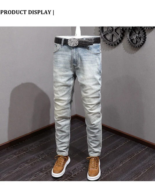 PURPLE Men's Paint-Splatter Skinny Jeans, Knee Slits | Neiman Marcus