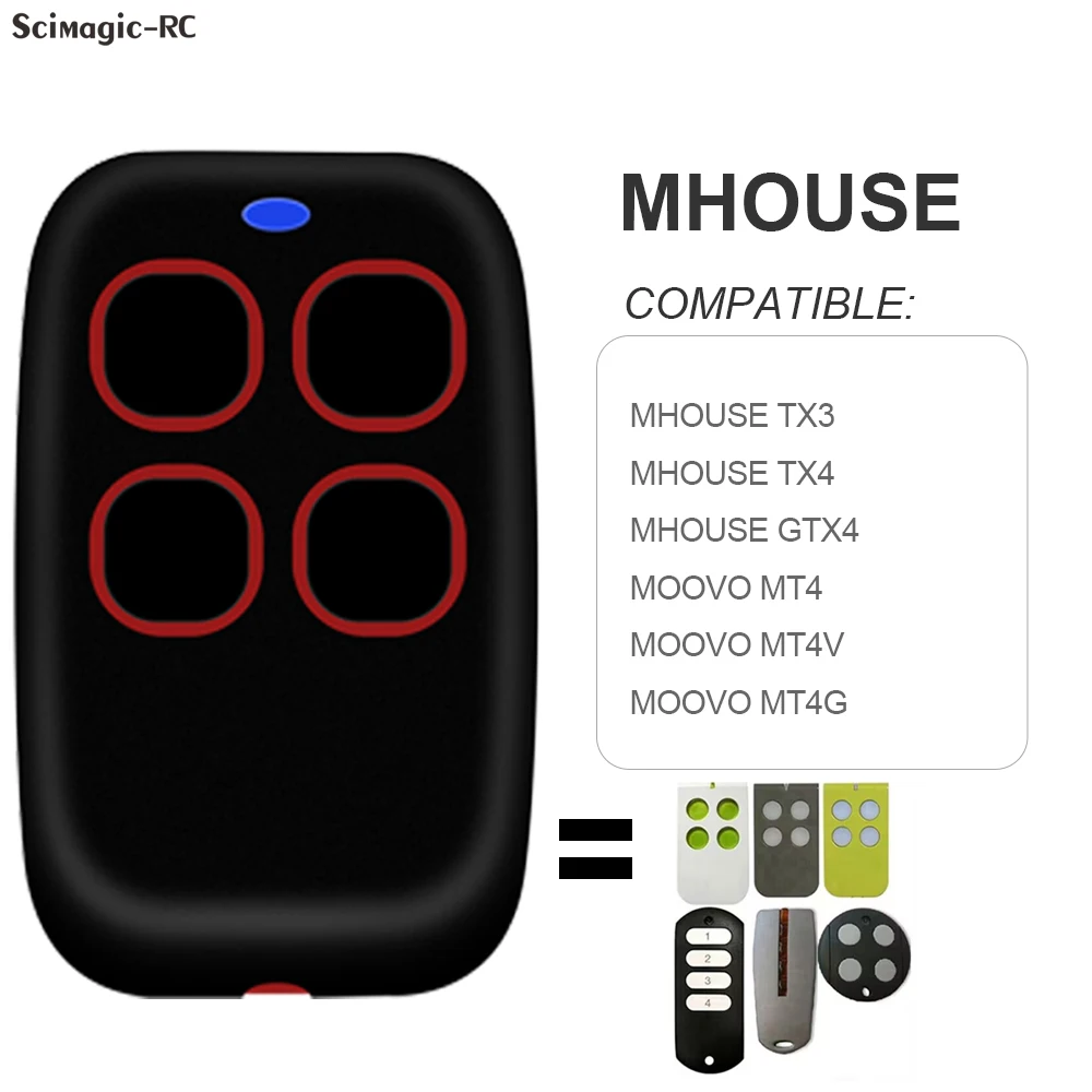 Cl&eacute; De T&eacute;l&eacute;commande Pour Porte De Garage 433.92 MHz Compatible Pour