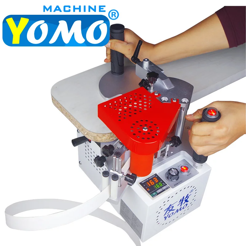 MY 60 Edge Banding Machine Double Sided Glue Speed Control Woodworking Portable Manual Edge