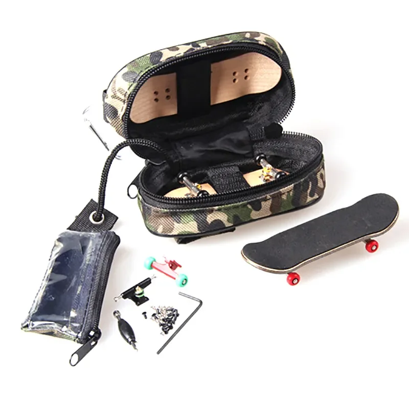 Finger Skateboard Accessories Camouflage Print Professional Fingerboard Storage Bags Adult Novelty Finger Board Toy's Box 3