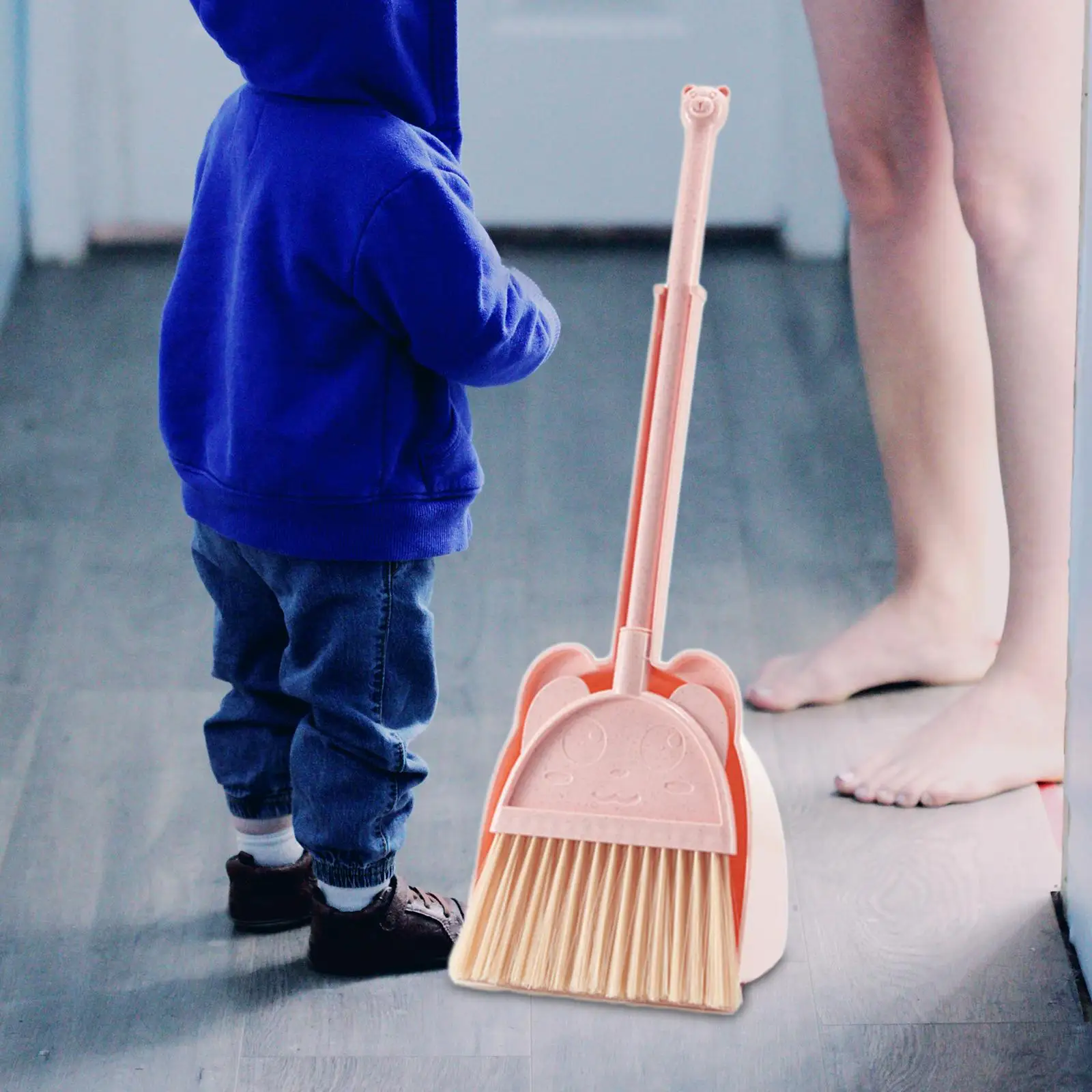 Mini Broom with Dustpan Toddlers Cleaning Toys Set for Boys Birthday Gifts