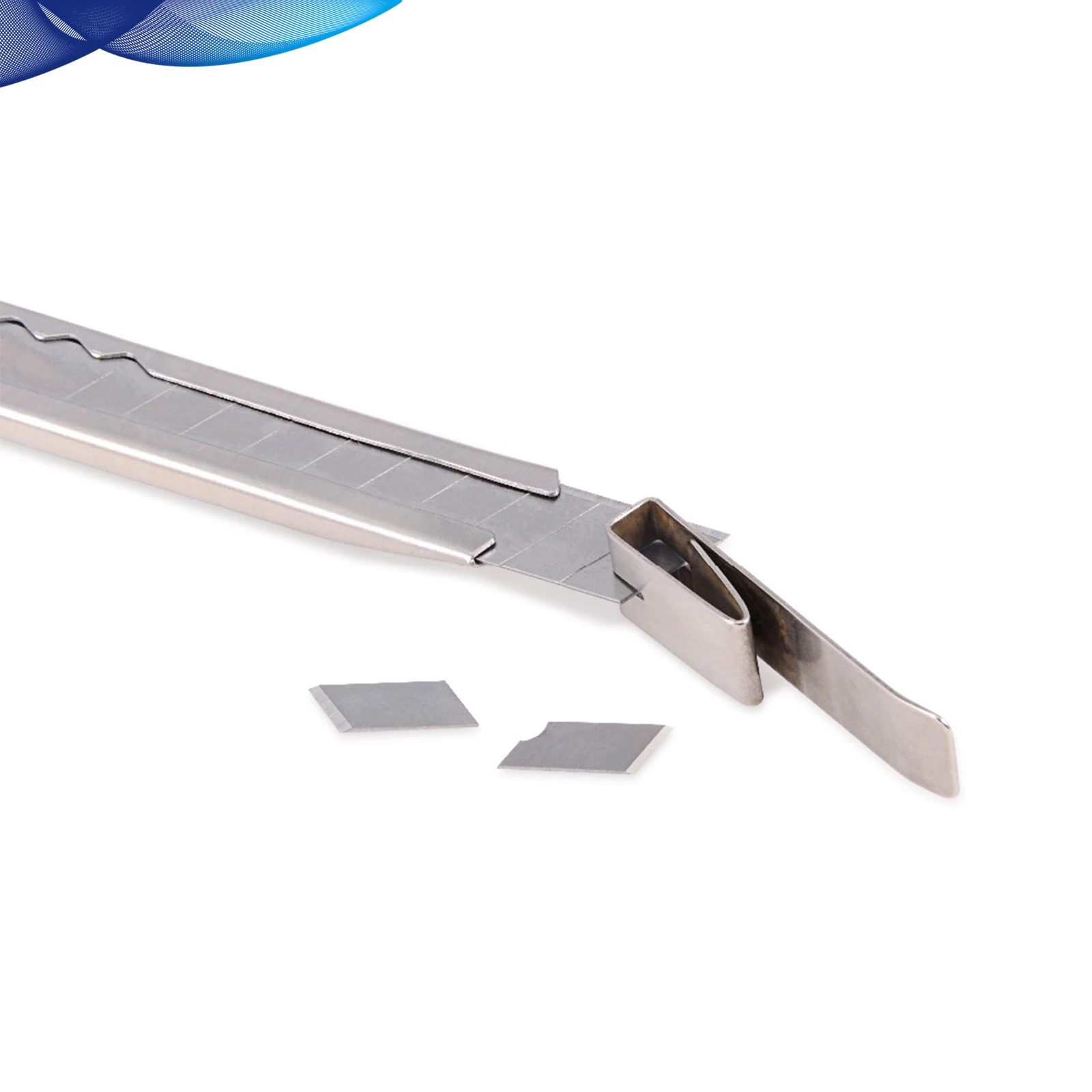 EHDIS 50pcs 30 Degree 9mm Carbon Steel Snap Off Knife Blades Car Wrap Vinyl Film Utility Knife Replacement Cutting Cutter Tool
