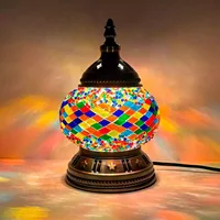 DIY Turkish Mosaic Light Material Package Handmade Table Lamp Design Lovers Parent-child Glass Night Lampara Birthday Gift 3