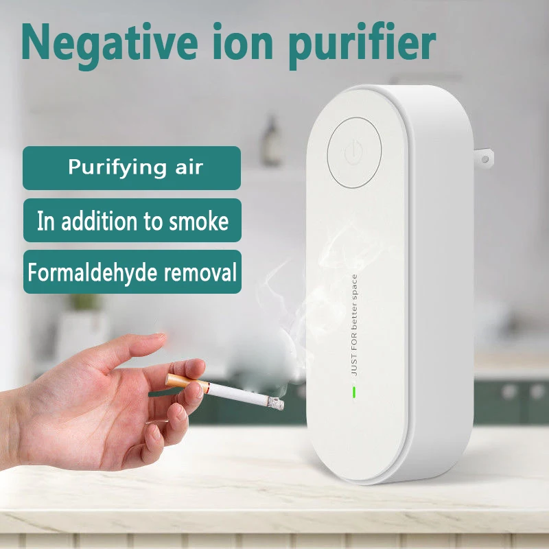 

Portable Air Purifier Anion Air Purification Xiomi Air Freshener Ionizer Cleaner Dust Cigarette Smoke Remover Toilet Deodorant