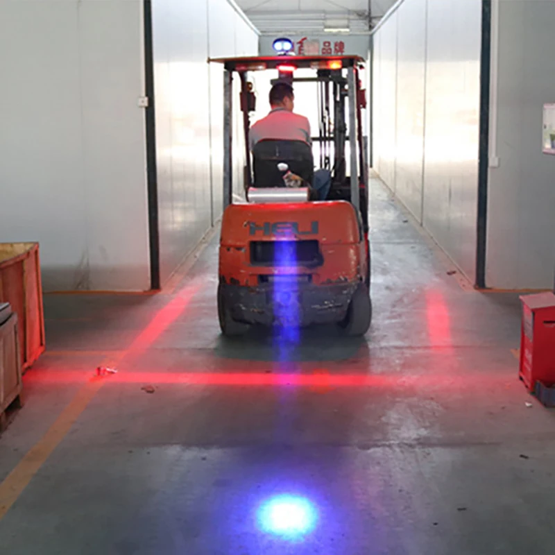 1 Piece Ellipse 20W LED Spot Light Forklift Truck Blue Warning Lamp Safety Working Light 10V~80V DC Forklift Led Warning