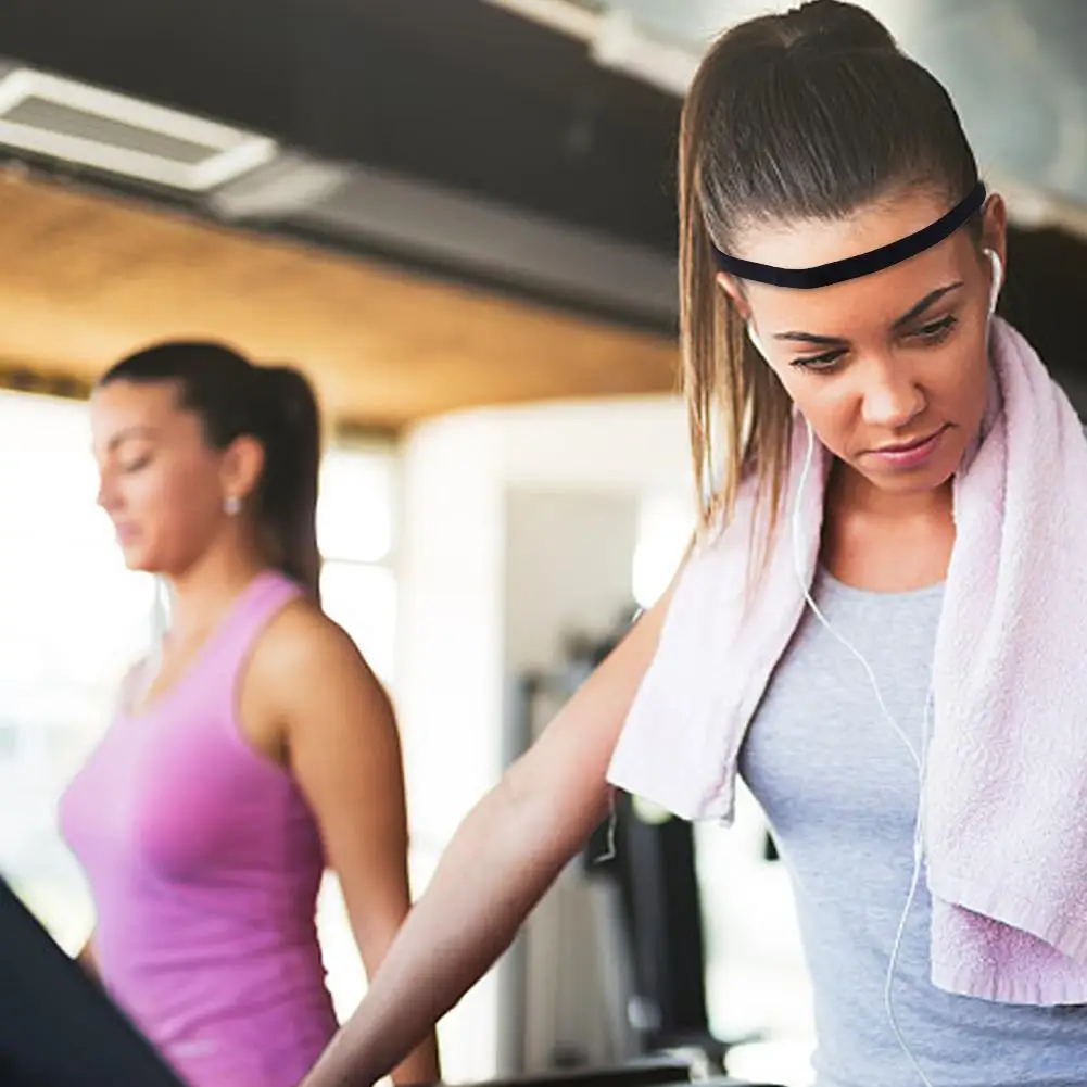 Sports Head Band Simple Unisex Hairband Non-Slip Silicone Accessory Guide Sweat Fitness Hair Running Yoga Elastic Strip U3R2