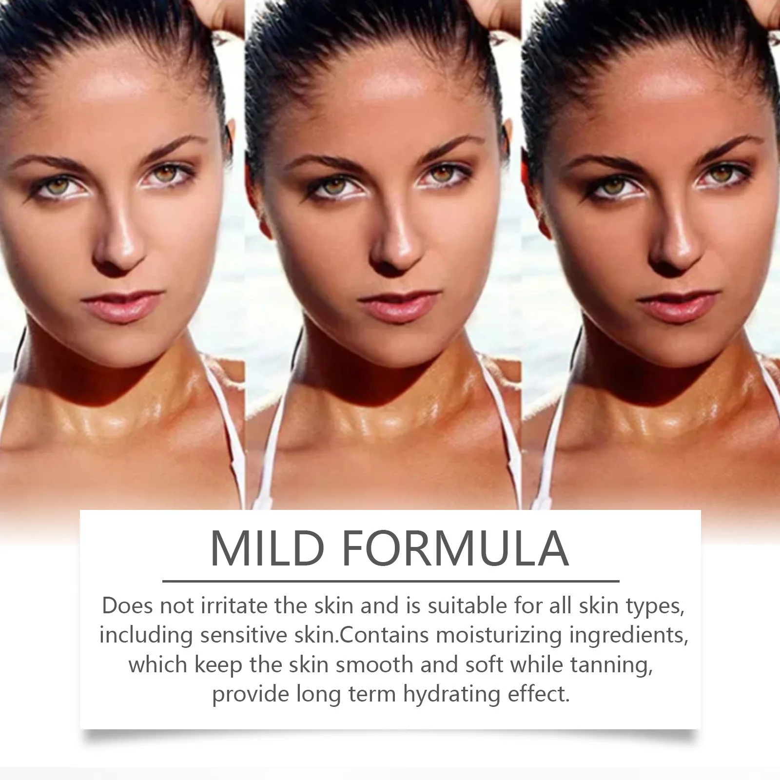 Body Bronzer Oil Tanning Indoor Beach Sunbed Fake Tan Sunless Bronzing Liquid Nourish Moisturize Accelerator Self Tanner Oil