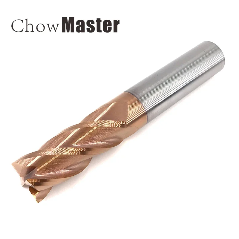 Tungsten Steel End Mill Cutter – 4 Flute Coated Flat Bottom CNC Milling Tool for Precision Metal Machining 5