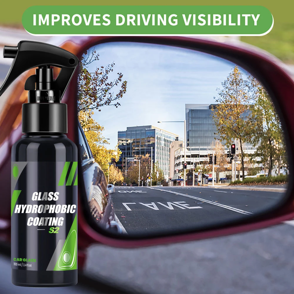 50/100/300mL Anti Rain Coating Car Glass Hydrophobic Coating Liquid Ceramic Spray Windshield Mirror Car Care Detailing car scratch remover car cleaning agent