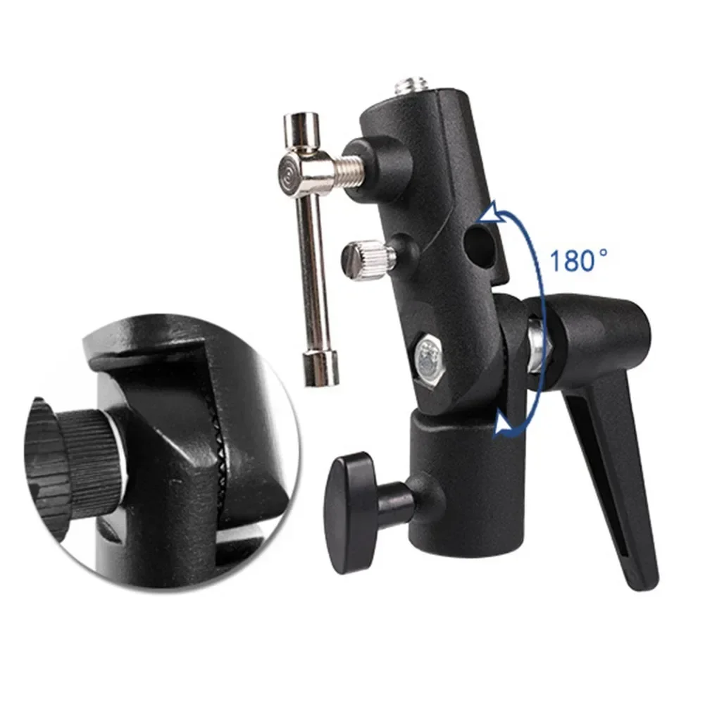 Camera Flash Bracket H-Type Mount Versatile Bracket Mounts Adapter With Umbrella Softbox Holder Live Tripod Light Parts 1pc fill light bracket