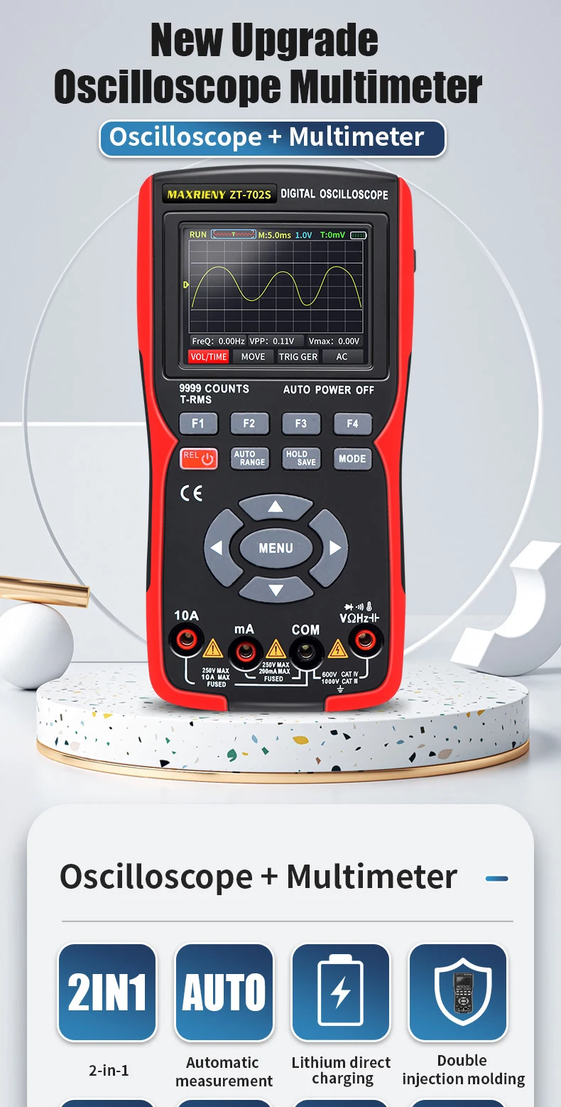 New Digital Oscilloscope Handheld Signal Generator