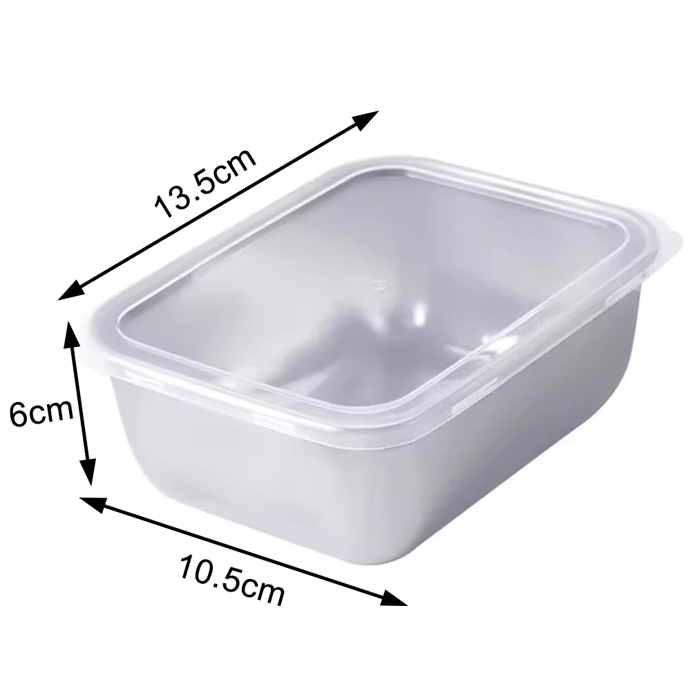 Stainless Steel Food Storage Container with Lid – Airtight Fresh-Keep Box for Fr