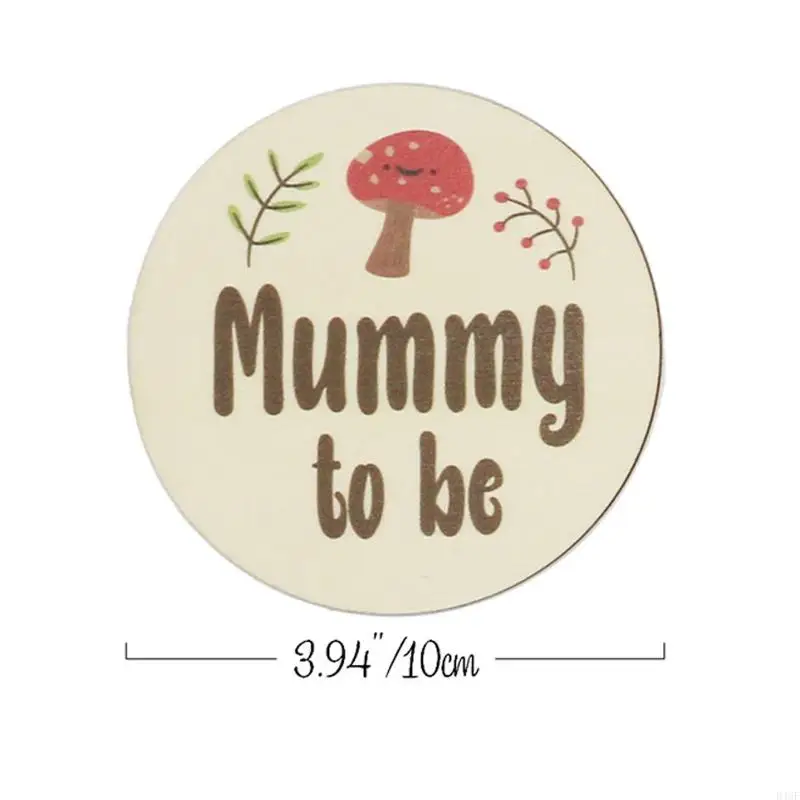 6 Pcs Cartoon Animal Printed Gender/Month Wooden Cards Newborn Monthly Recording Commemorative Cards Handmade Baby Milestone