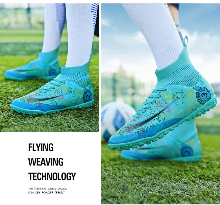 Long Spikes Society Herren Fußball Indoor Rasentraining Fast Field Boots Cleats Mann Turnschuhe Futsal Fußballschuhe_voghion.com