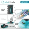 YOFIDRA 30mm Brushless Electric Pruning Shears 2 Gear Cordless Garden Electric Scissors Beautify Tool For Makita 18V-21V Battery 5