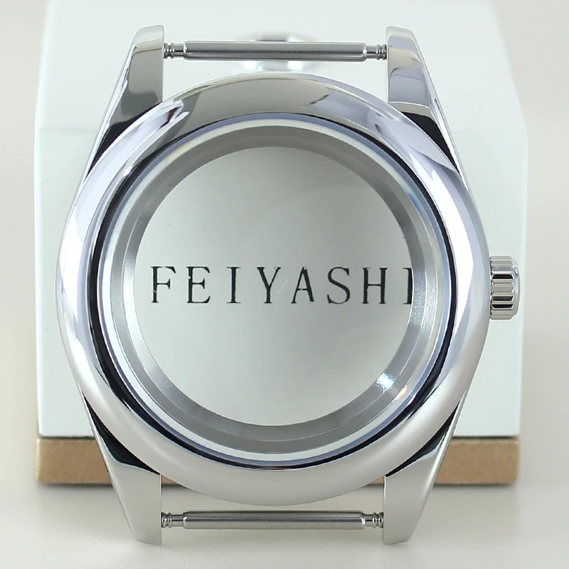 High-Quality 36mm/39mm Steel Watch Case with Sapphire Glass Bracelet