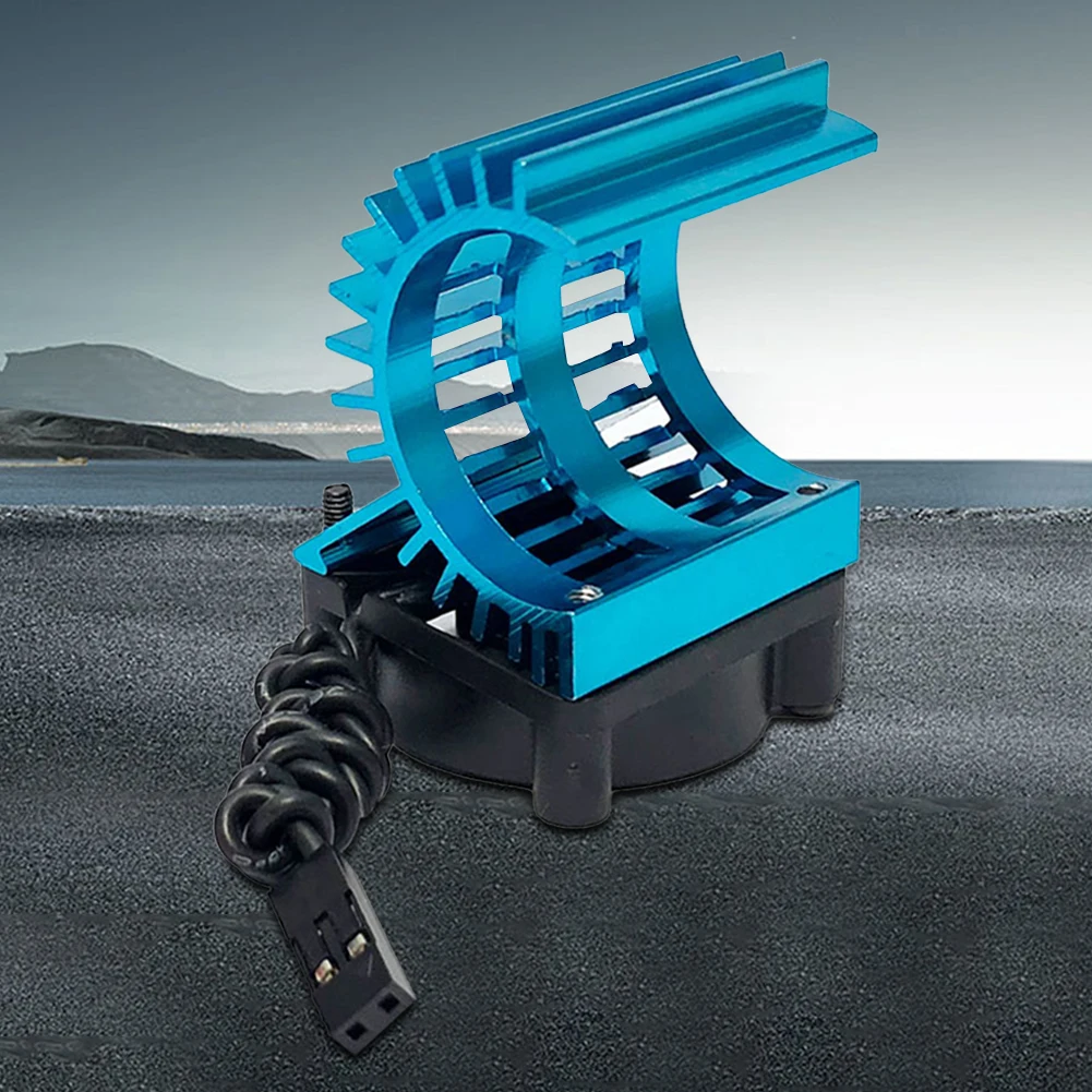 Ventilateur de refroidissement pour voiture RC 1/14 1/16 1/18 avec support de fixation en métal