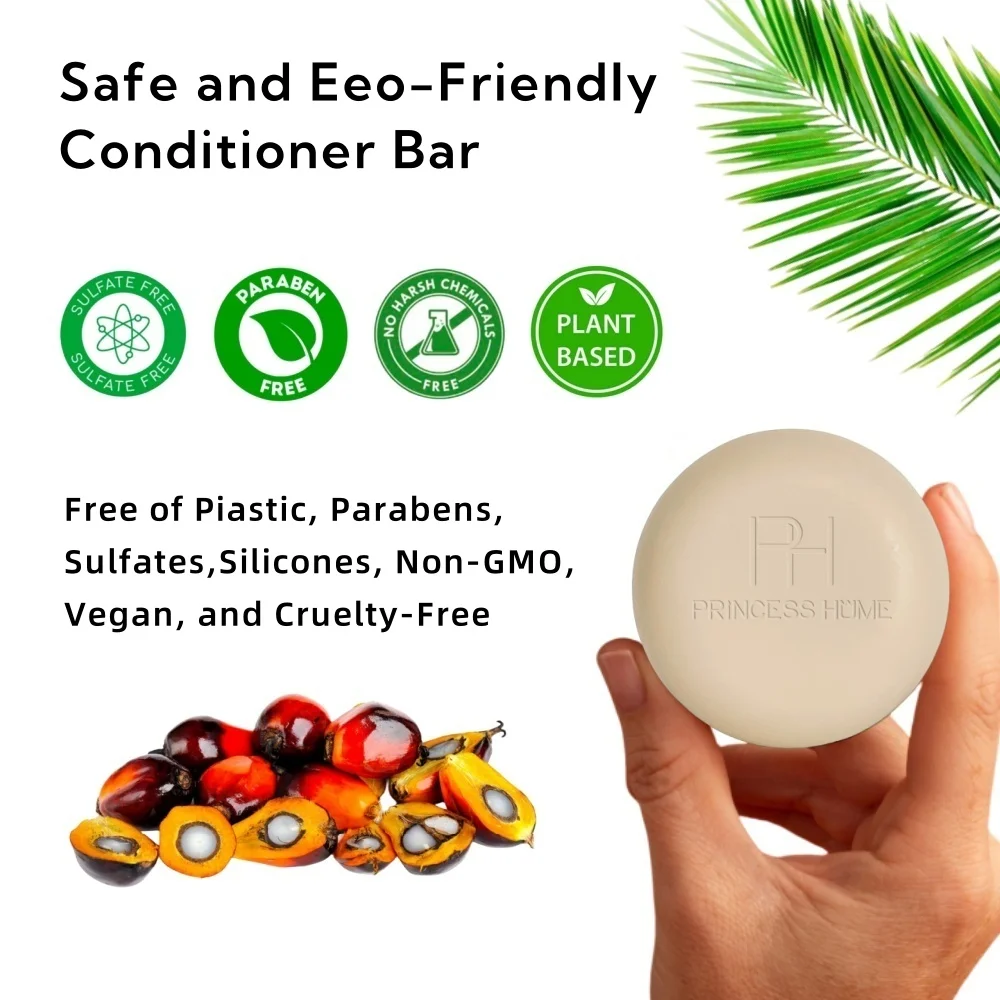 100g Hair Thickening and Strengthening Batana Oil Shampoo Bar Eco Friendly Color Safe PH Balanced, Sulfate Free Shampoo Bar