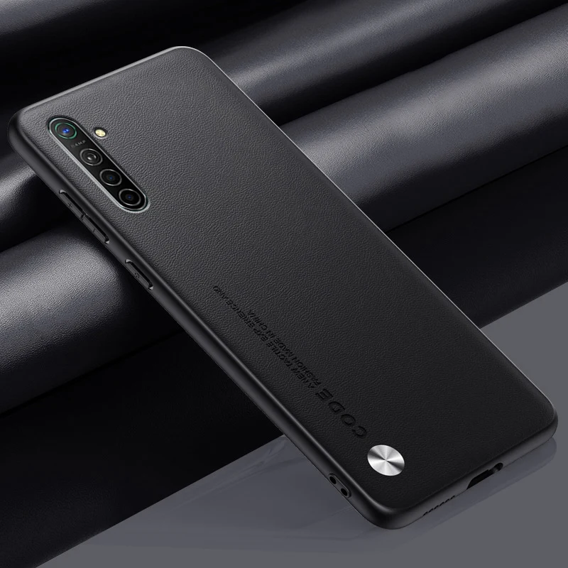 Luxury PU Leather Matte Silicone Phone Case - Full Protection Back Cover