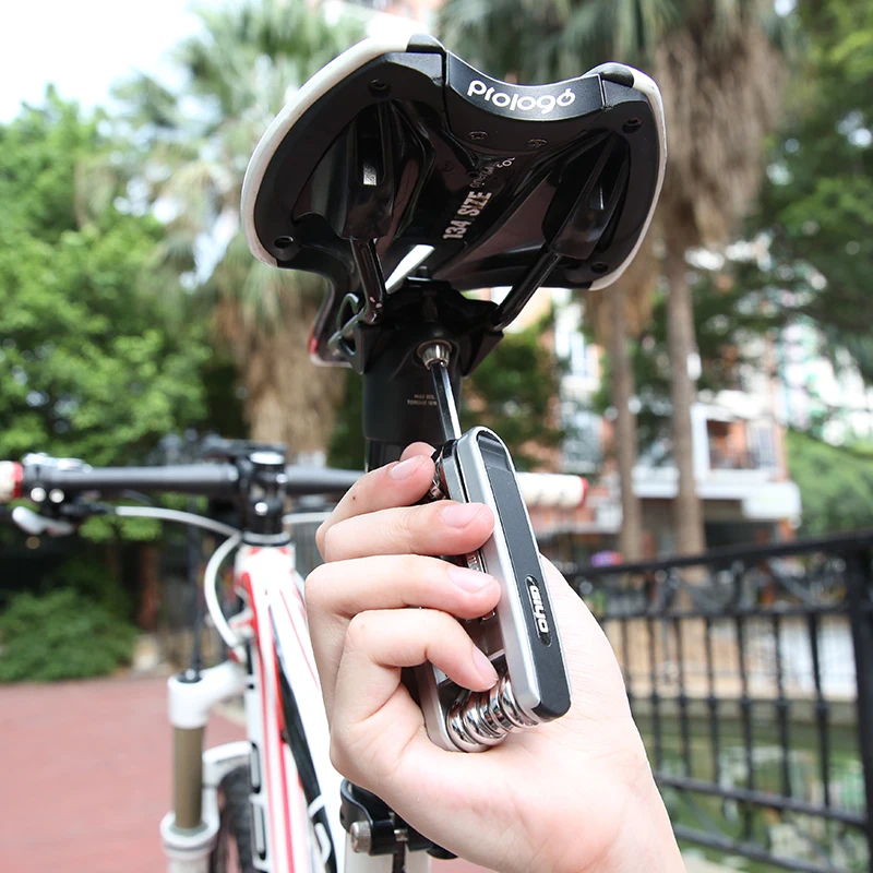 GIYO 12-in-1-Multitool-Fahrrad, tragbar, Sechskant-Speichen-Inbusschlüssel, Schraubendreher, Reifenheber, Werkzeug-Set, Fahrrad-Reparatur-Werkzeuge, Multitool – Detail 9