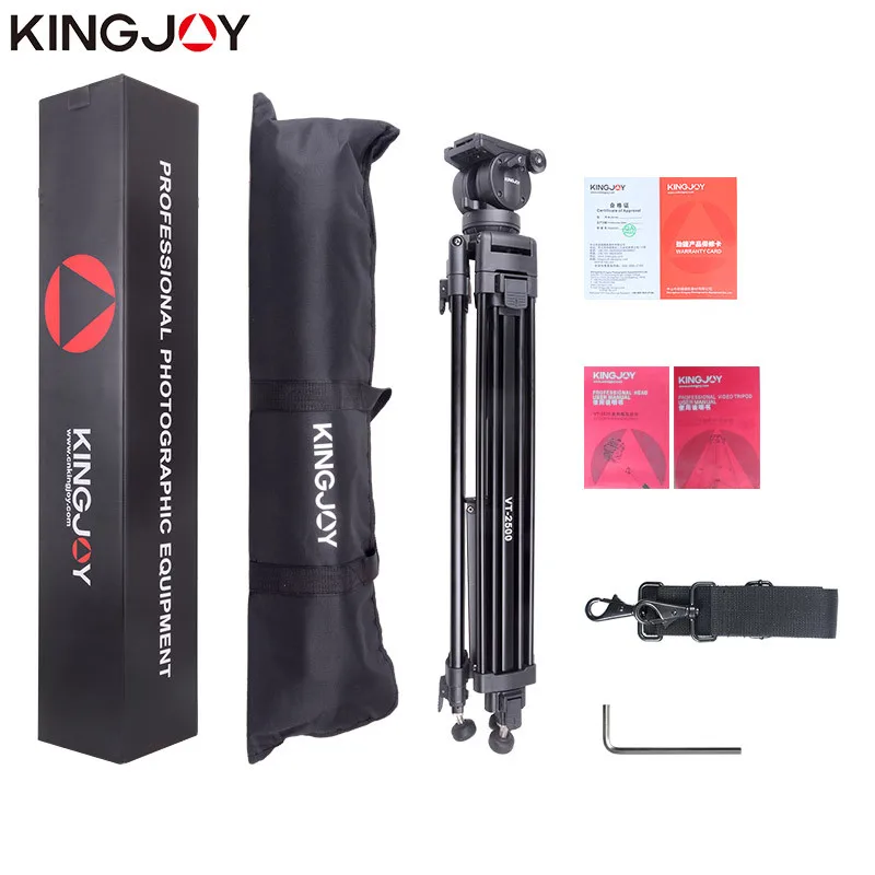 . VT2500 VT2500L 72 Inch Camera Tripod Professional Heavy Duty Aluminum Stand wi