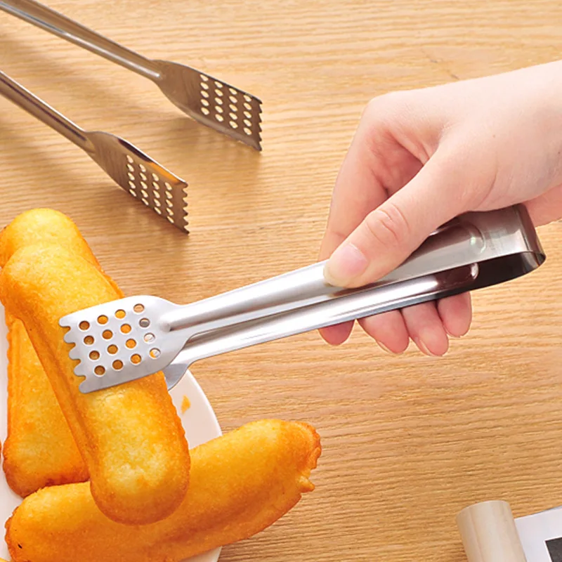 Stainless Steel Steak Clip Pancake Barbecue Clip BBQ Tongs Frying Fish Spatula Bread Household Kitchen Tool 1pc