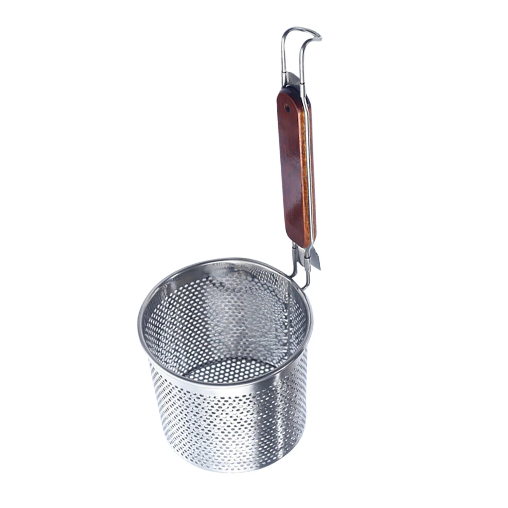 Heat Resistant Pasta Noodle Cooking Basket Mesh Strainer Hot Pot Skimmer Spoon Kitchen Tool  Size 3  12 0cm images - 6