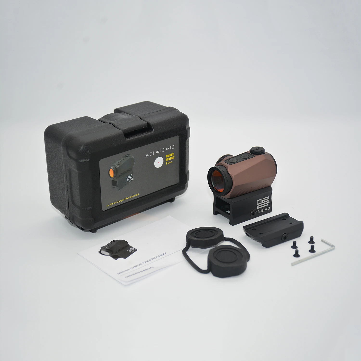 Tactical R5 1x20mm 2 MOA Red Dot Sight Fast Mount Reflex Scope Holographic Waterproof Riflescope 20mm Riser Mounts Hunting