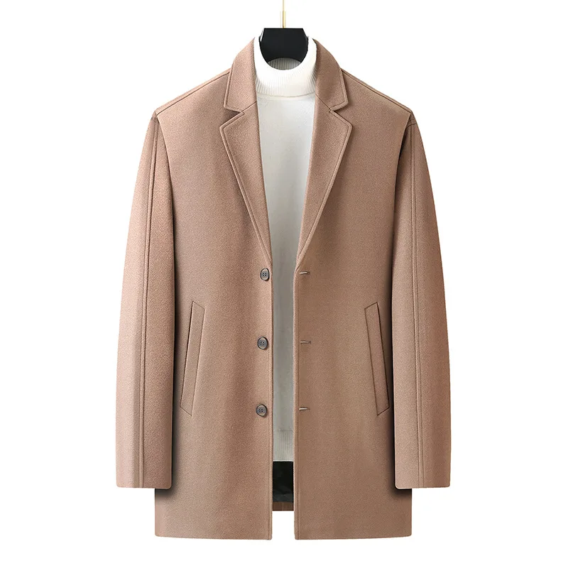

Winter New Style Men's Woolen Suit Collar Coat Super Large Jackets Thick Plus Size L XL 2XL 3XL 4XL 5XL 6XL 7XL 8XL