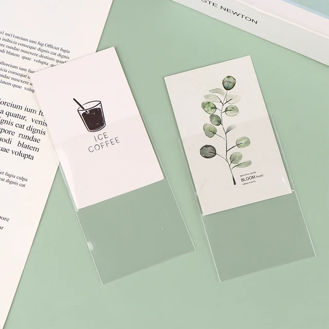 50Db-Os Kártya Hüvelyek Tiszta Savmentes Nem Cpp Kemény Fotokard Holografikus Védőfilm Lapos Száj Csúszás Kötőanyag - Image 5