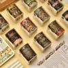 5 Rolls Spring Floral Washi Tapes Colorful Flowers Watercolor Plants Masking Tape Scrapbooking Adhesive DIY Journals Craft 1