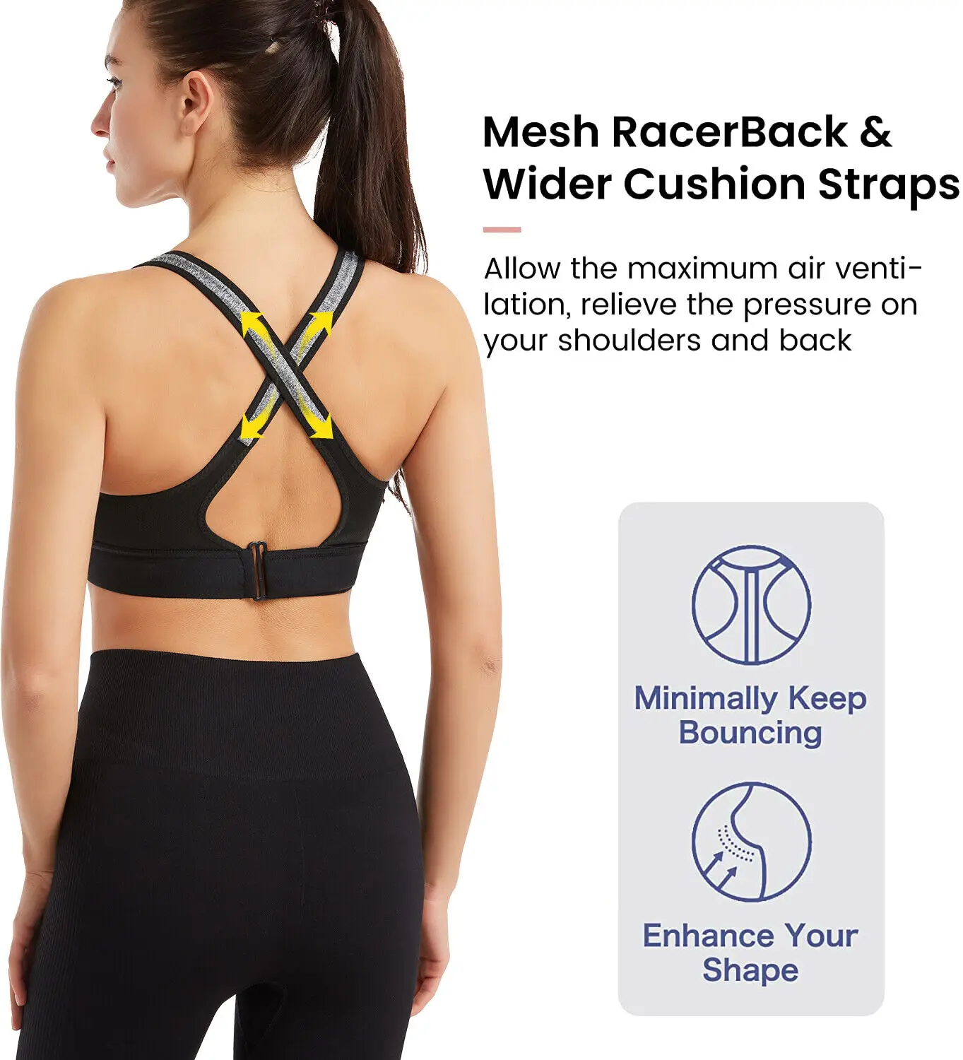 Women's Sports Bra Gathered Without Steel Ring Adjustable Belt Front Zipper  Yoga Running Vest Shockproof Underwear Plus Size