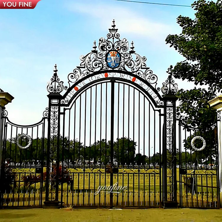 Luxury Outdoor Main Door Wrought Iron Gate And Fence For Sale
