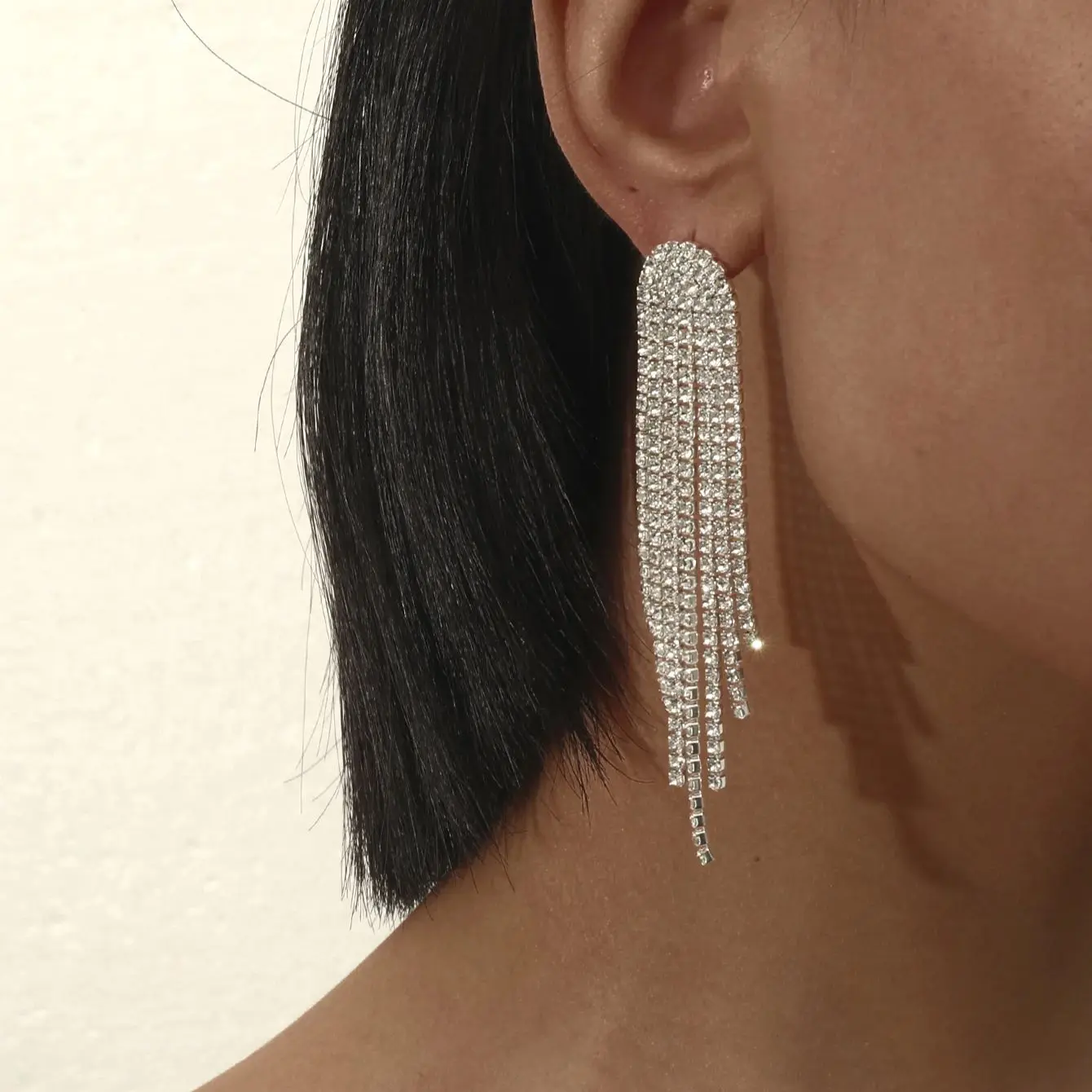 6-10cm Crystal Earrings Crystal Rhinestone long Drop Earrings For Woman Girl Gifts wedding Jewelry dangle earrings drop earrings long earrings crystal earrings