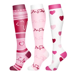Compression Socks for Outdoor Sports - Calf Support & Swelling Relief (3 Pairs) (AY003-5)