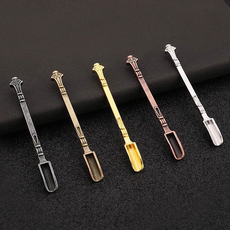 

1 шт., винтажная металлическая мини-Лопатка, ложка для лекарств, миниатюрная лопатка для отладки, десертная соль