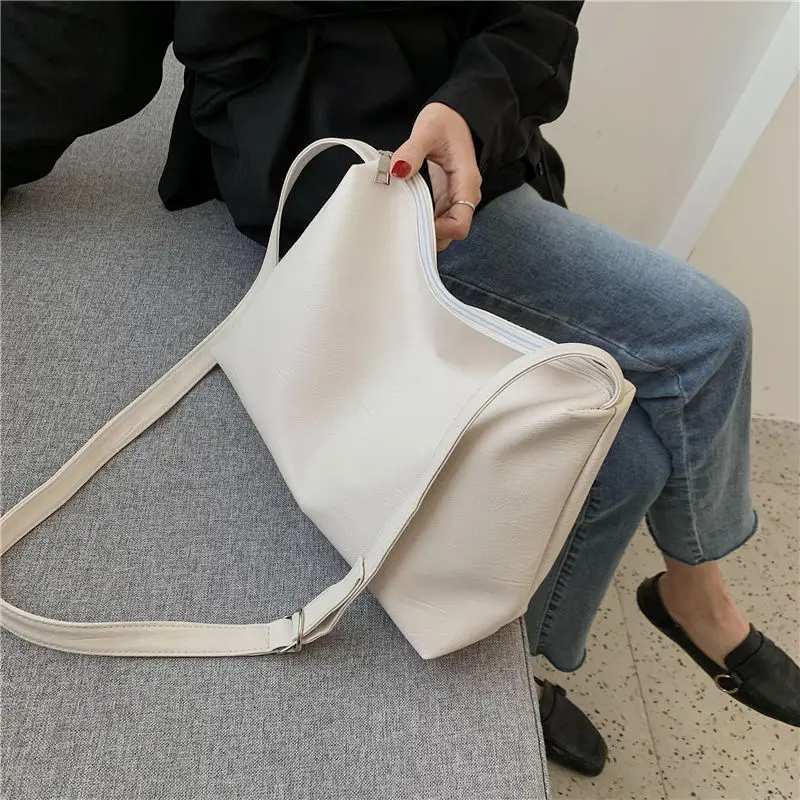 Women Zipper Shoulder Bag PU Small Handbag Casual Tote Female Eco Crossbody  Bag Vintage Messenger Bags - AliExpress